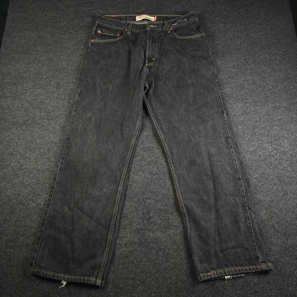 Y2K Levis 569 Black Jeans Loose Straight Denim Baggy Skater Men's 32x30 (34x30)